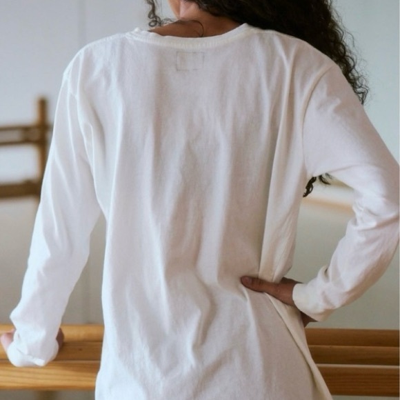 Free People HARVARD Retro Brand Long Sleeve Tee NEW WITH TAGS SIZE -XS - Picture 3 of 4